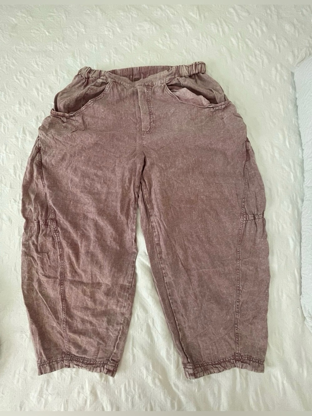 Free Peaple Pants, Size L, Color Pink.